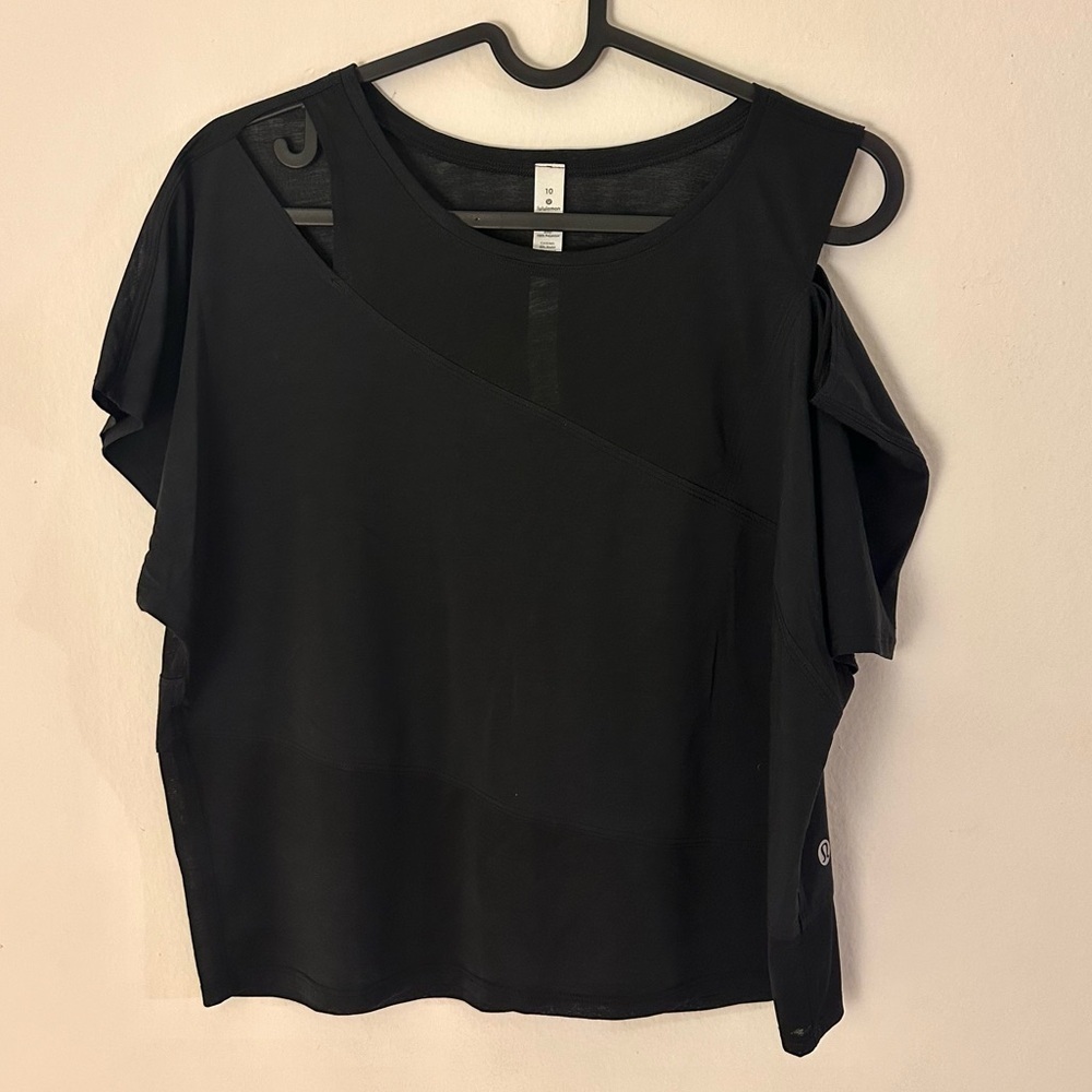 Lululemon No Inhibitions Tee Black Size 10 - Picture 3 of 5